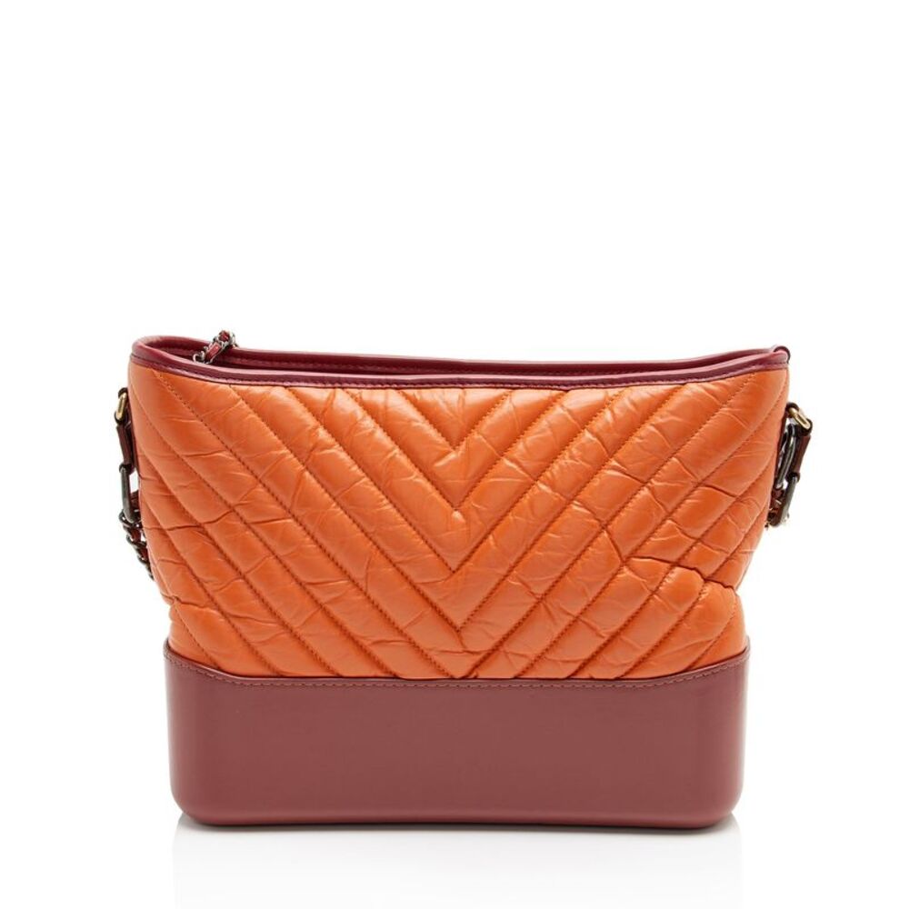 Chanel Chevron Aged Calfskin Gabrielle Medium Hobo - Picture 3 of 13